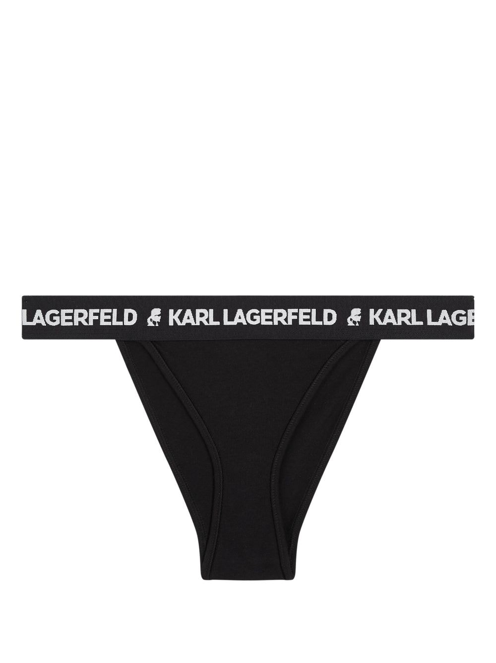 Karl Lagerfeld logo-waistband briefs - Black von Karl Lagerfeld