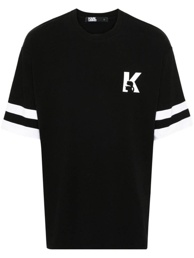 Karl Lagerfeld logo-print T-shirt - Black von Karl Lagerfeld