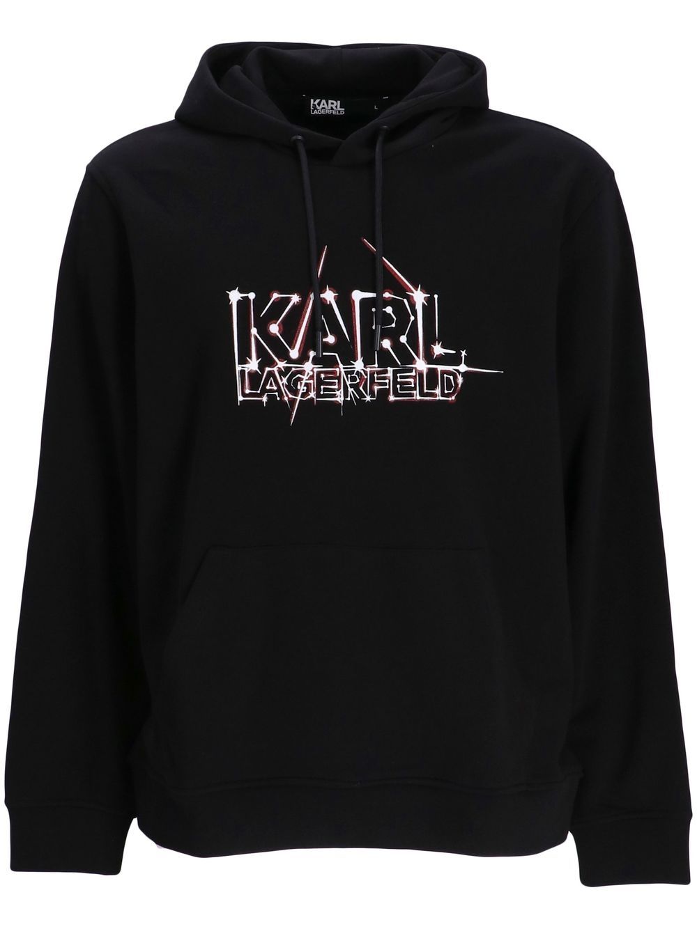 Karl Lagerfeld logo-print hoodie - Black von Karl Lagerfeld