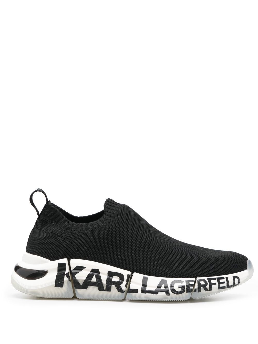 Karl Lagerfeld logo-print low-top sneakers - Black von Karl Lagerfeld