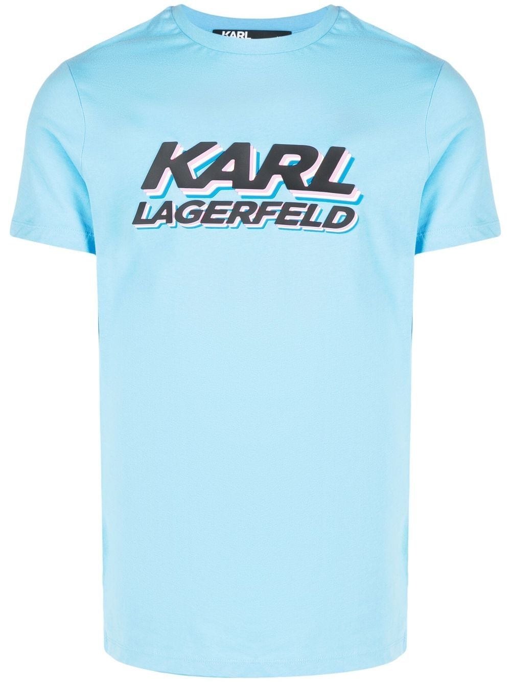 Karl Lagerfeld logo-print short-sleeve T-shirt - Blue von Karl Lagerfeld