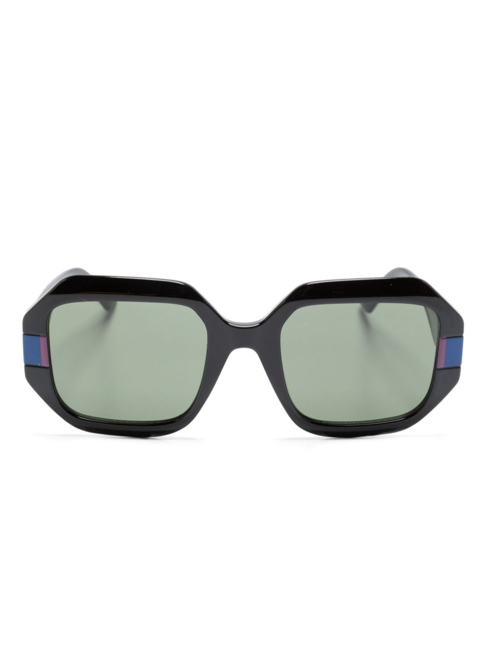Karl Lagerfeld logo-print square-frame sunglasses - Black von Karl Lagerfeld