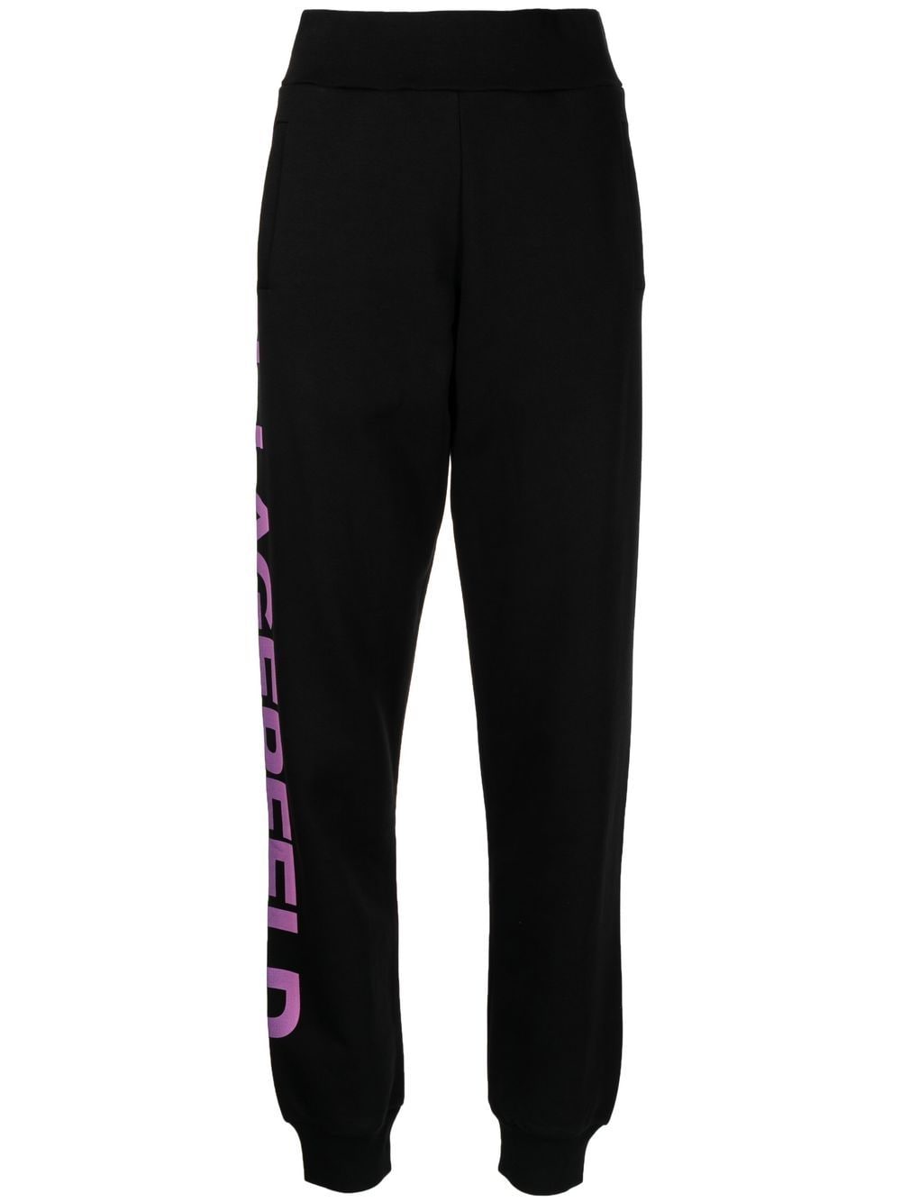 Karl Lagerfeld logo-print track pants - Black von Karl Lagerfeld