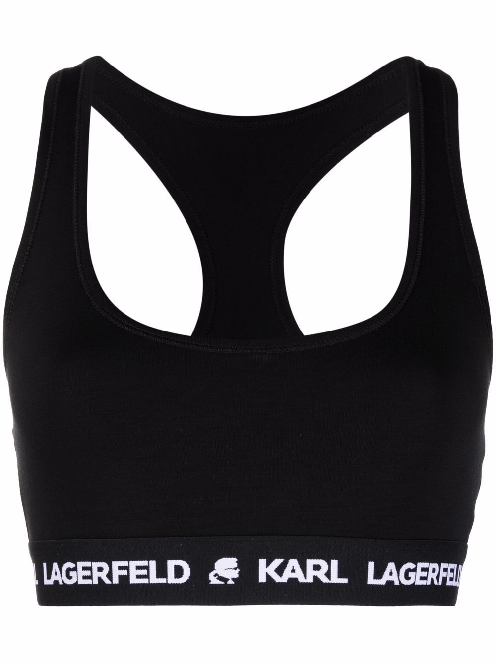 Karl Lagerfeld logo-underband bra - Black von Karl Lagerfeld