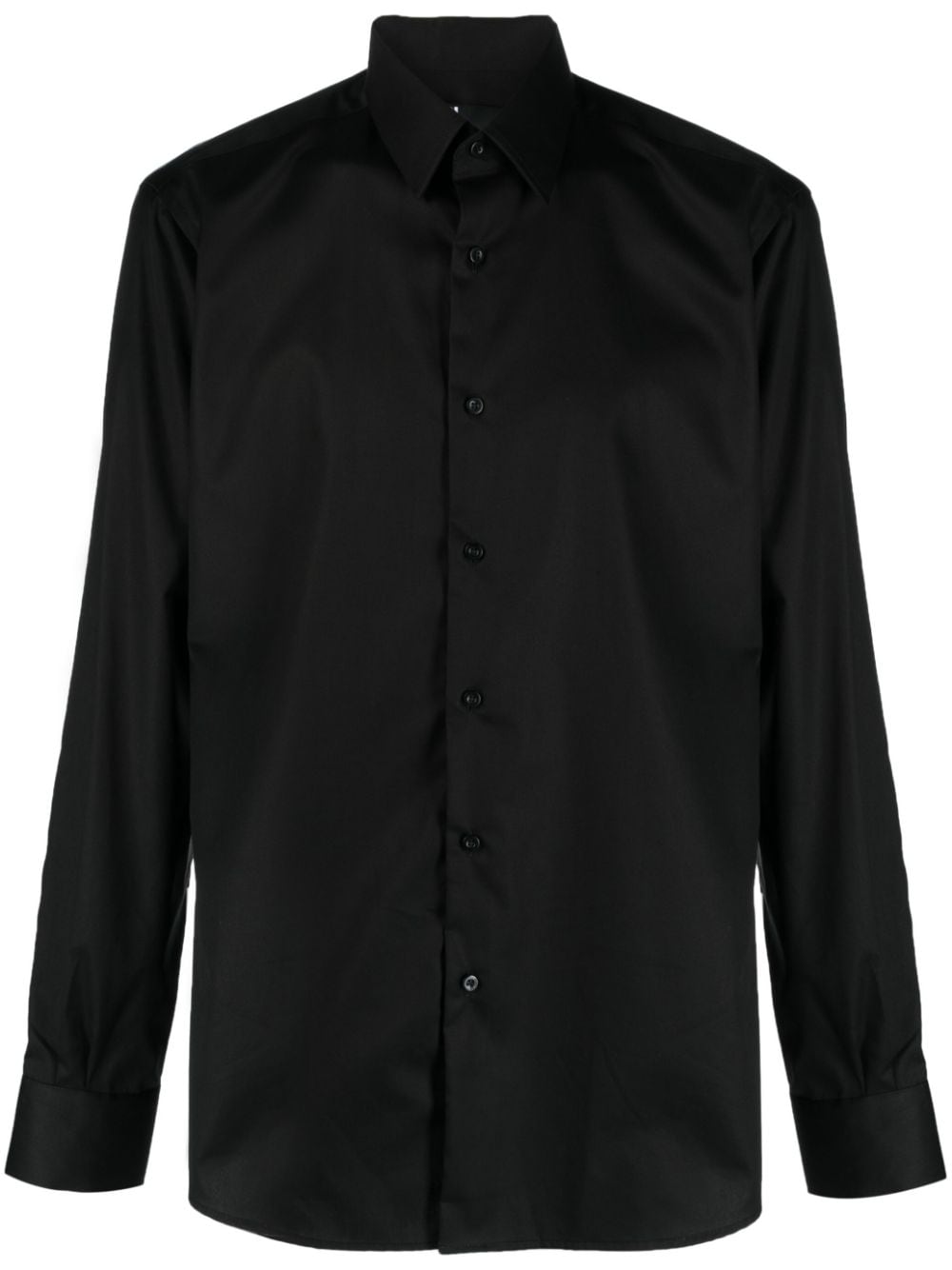 Karl Lagerfeld long-sleeve cotton shirt - Black von Karl Lagerfeld