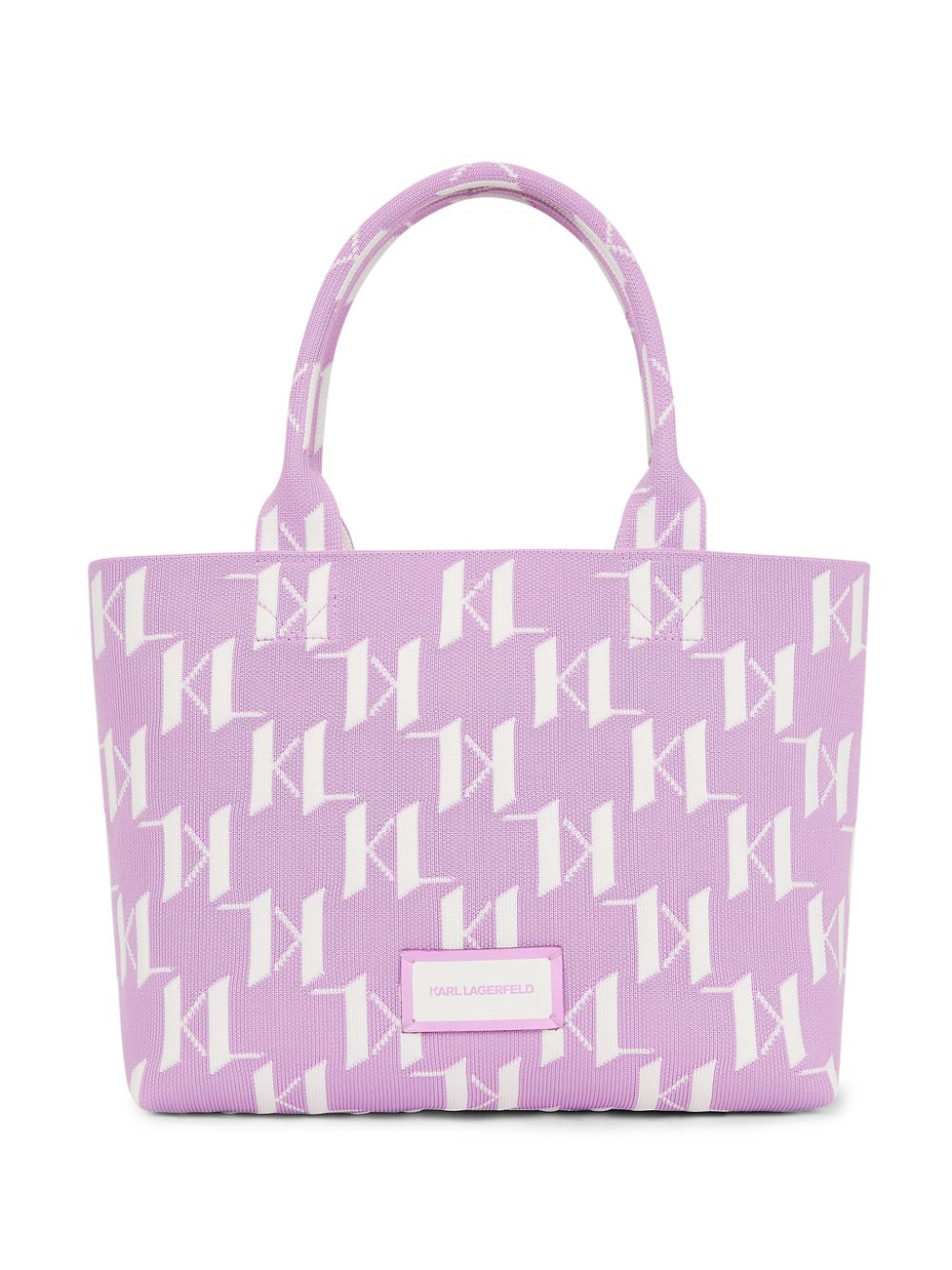 Karl Lagerfeld medium K/Monogram knitted tote bag - Pink von Karl Lagerfeld