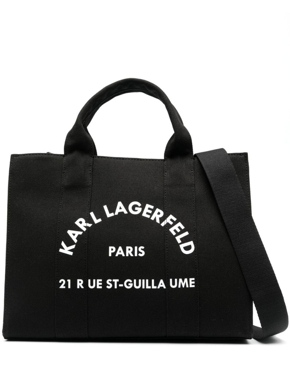 Karl Lagerfeld Rue St-Guillaume square tote bag - Black von Karl Lagerfeld