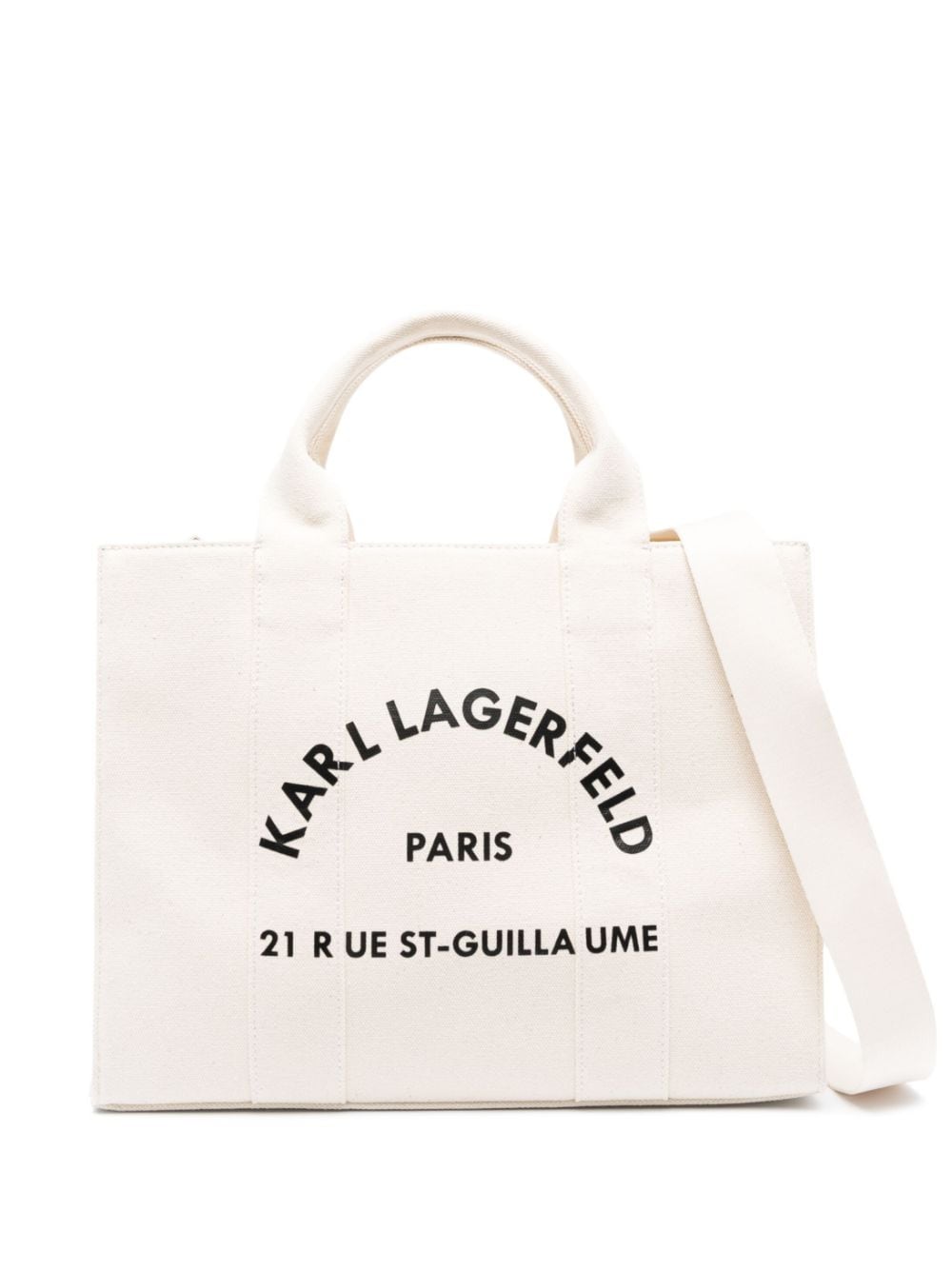 Karl Lagerfeld Rue St-Guillaume square tote bag - Neutrals von Karl Lagerfeld