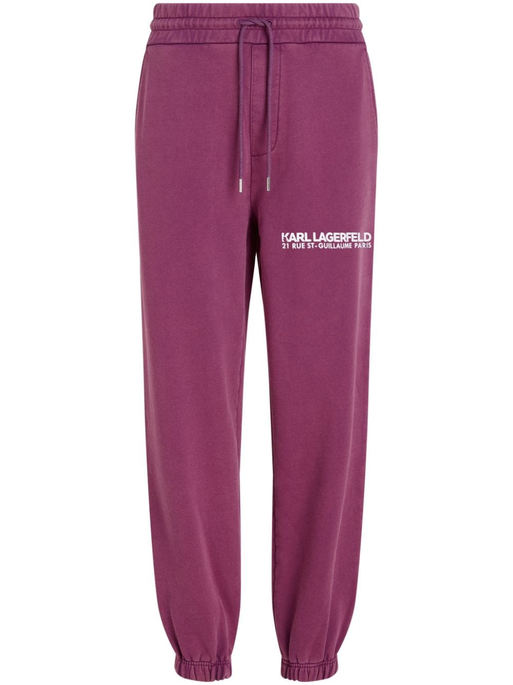 Karl Lagerfeld organic cotton cuffed sweatpants - Pink von Karl Lagerfeld