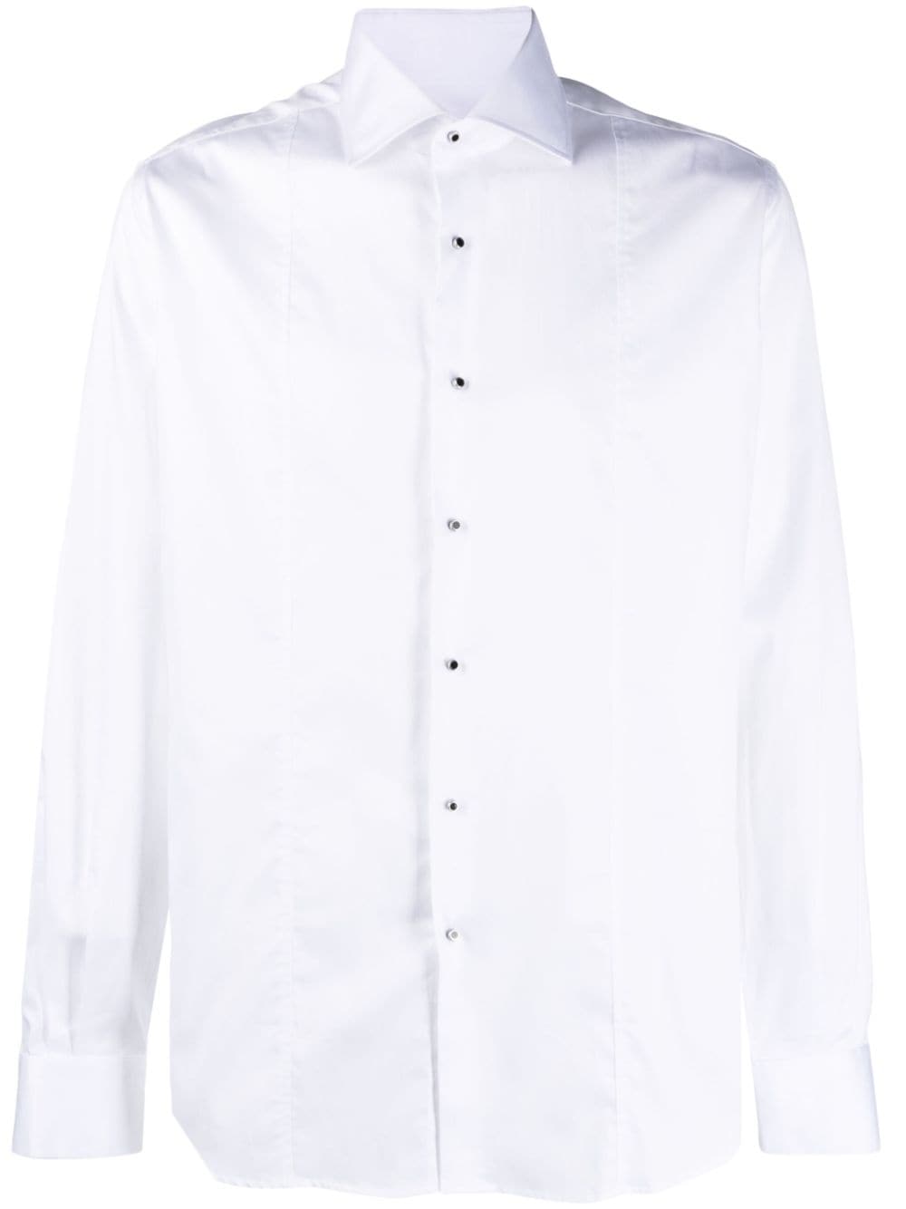 Karl Lagerfeld panelled cotton shirt - White von Karl Lagerfeld