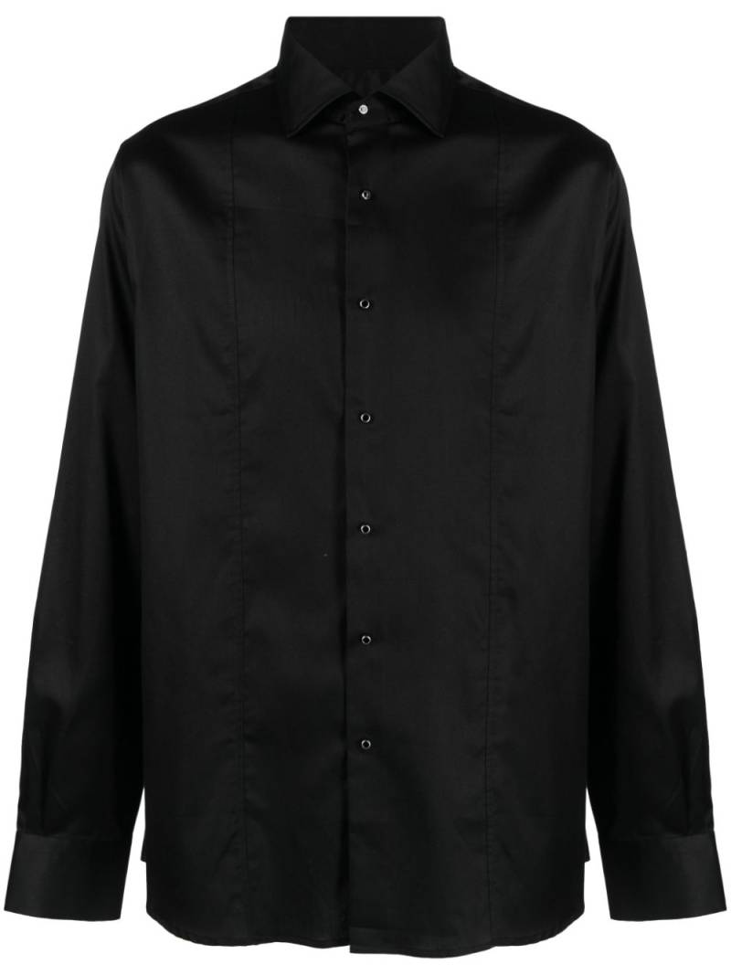 Karl Lagerfeld panelled cotton shirt - Black von Karl Lagerfeld