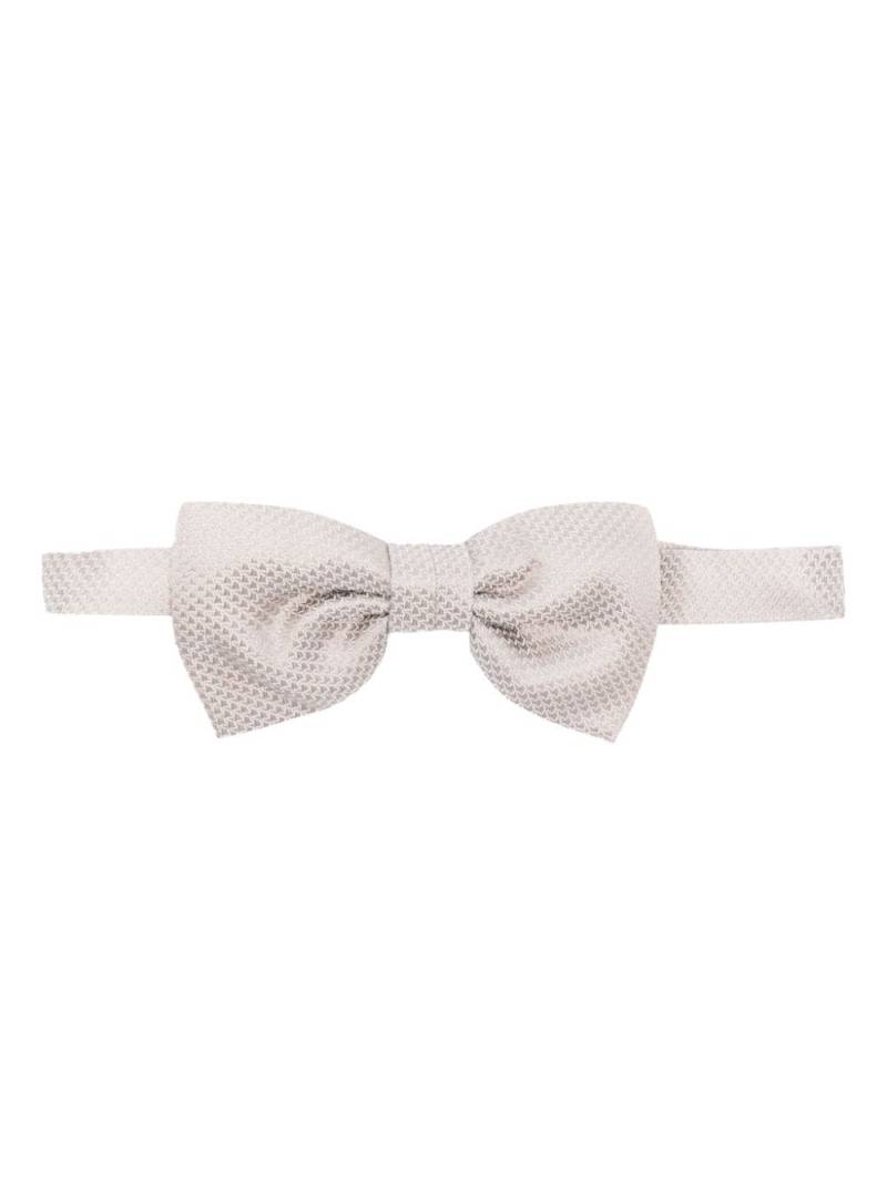 Karl Lagerfeld silk bow tie - Neutrals von Karl Lagerfeld