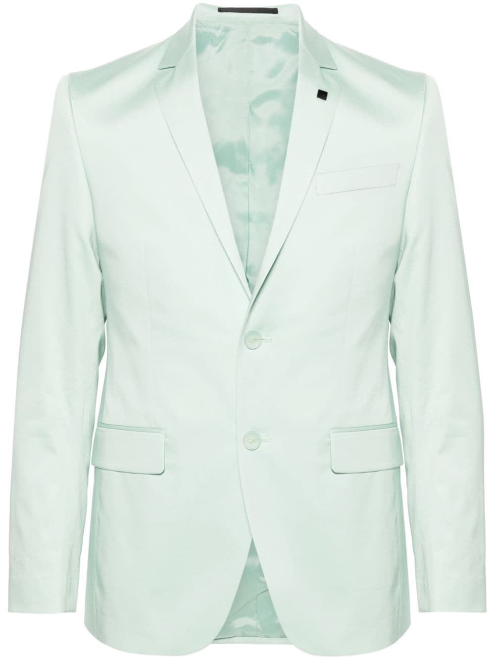 Karl Lagerfeld single-breasted twill blazer - Green von Karl Lagerfeld