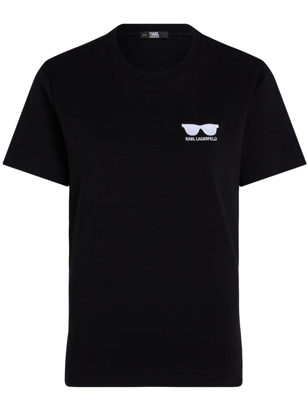 Karl Lagerfeld sunglasses-print organic-cotton T-shirt - Black von Karl Lagerfeld