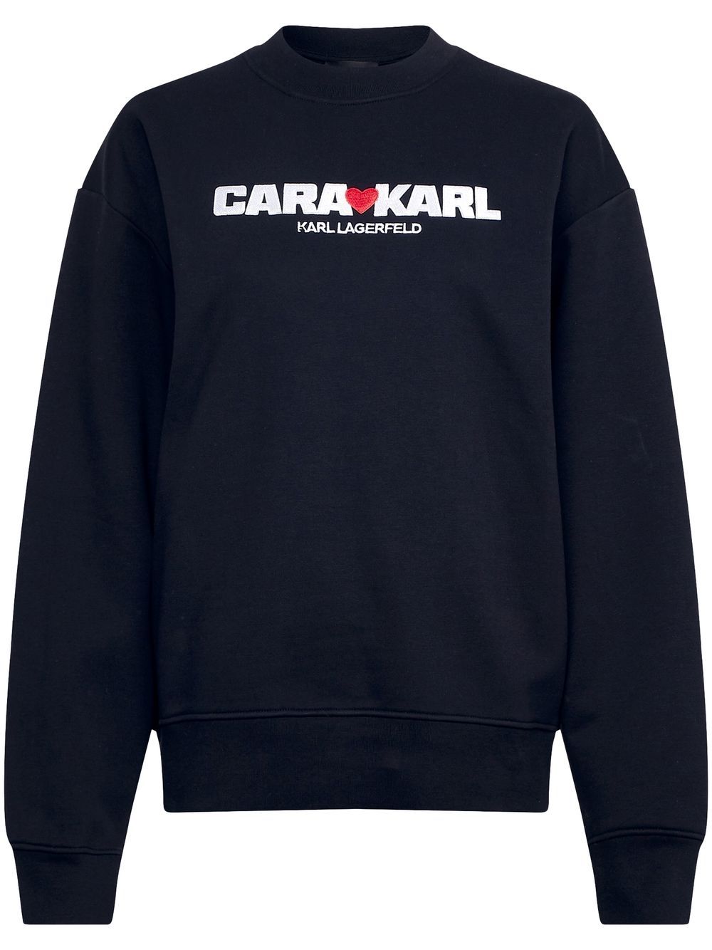 Karl Lagerfeld x Cara Delevingne logo-print sweatshirt - Black von Karl Lagerfeld