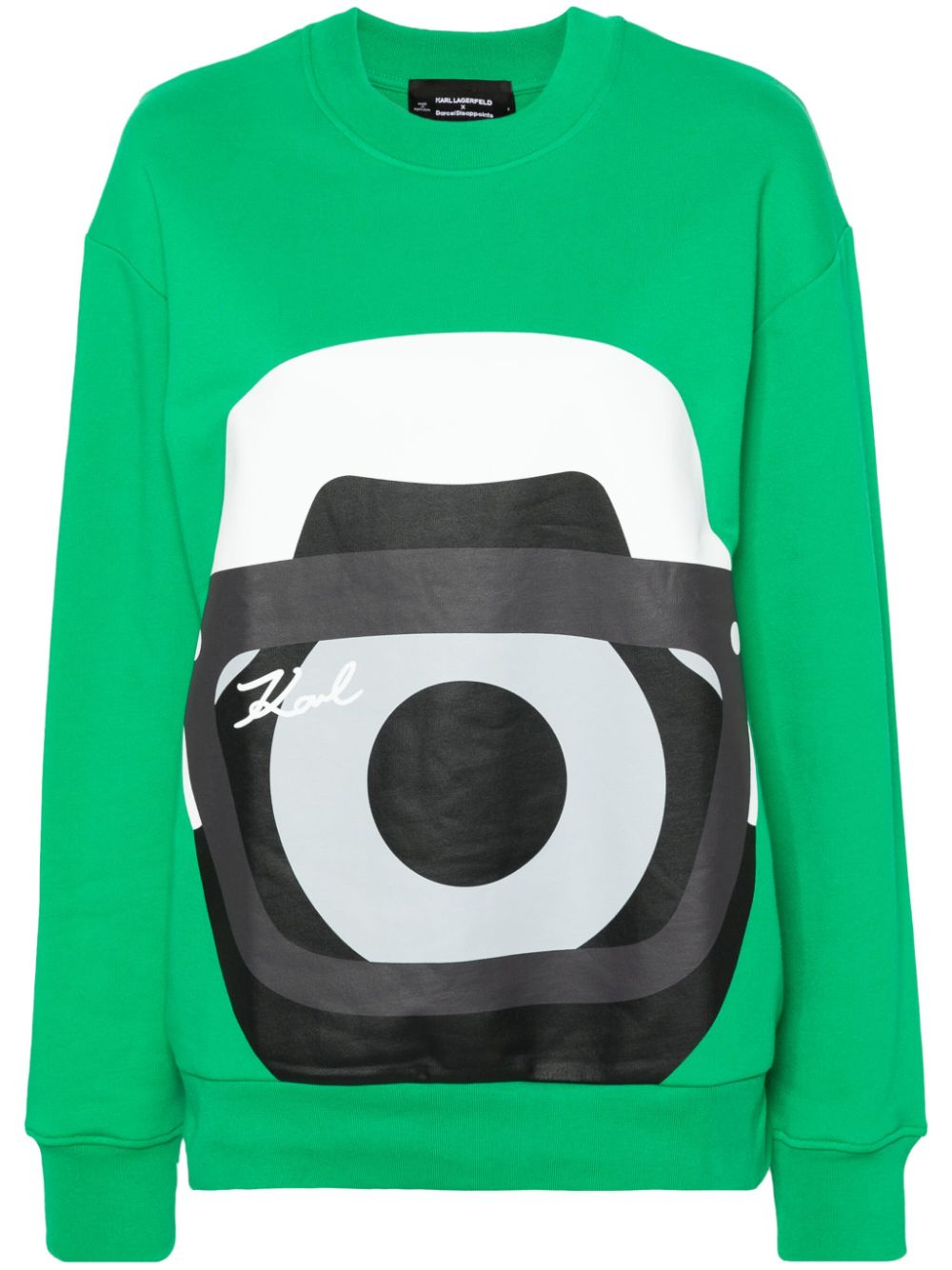 Karl Lagerfeld xDarcel Disappoints graphic-print sweatshirt - Green von Karl Lagerfeld