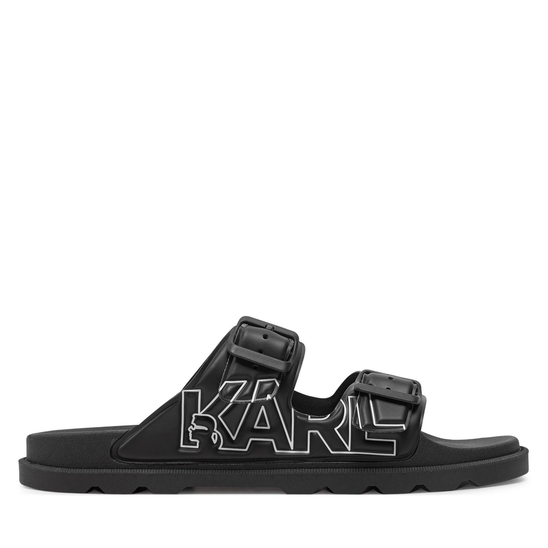 Sandalen KARL LAGERFELD KL70978 Black Rubber V00 von Karl Lagerfeld