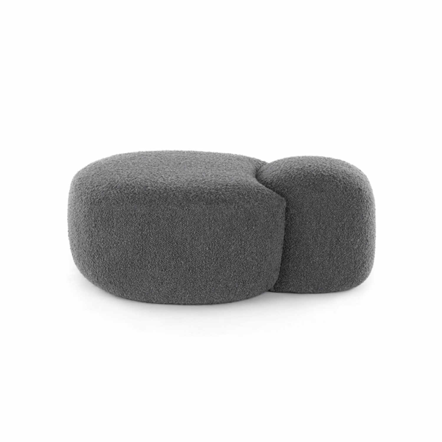Aaland Pouf Hocker, Stoff bouclé new stretch - grau/k3 Aaland Pouf Hocker, Stoff bouclé new stretch - grau/k3 von Kartell