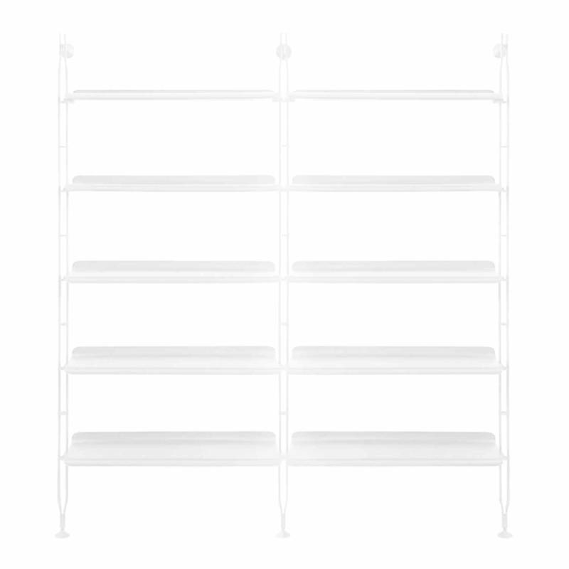Adam Wood Regal, Breite 193 cm, Ausführung bb/weisse asche - weiss von Kartell