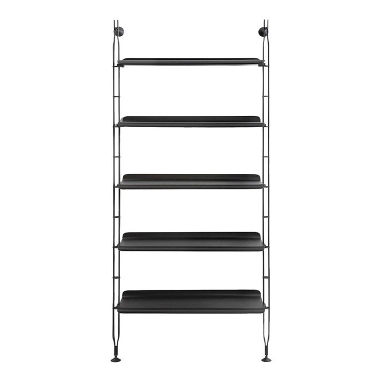 Adam Wood Regal, Breite 99 cm, Ausführung nn/schwarze asche - schwarz Adam Wood Regal, Breite 99 cm, Ausführung nn/schwarze asche - schwarz von Kartell