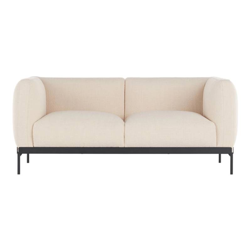 Asia 2er Stoff-Sofa, Stoff cotone structure - b1/weiss von Kartell
