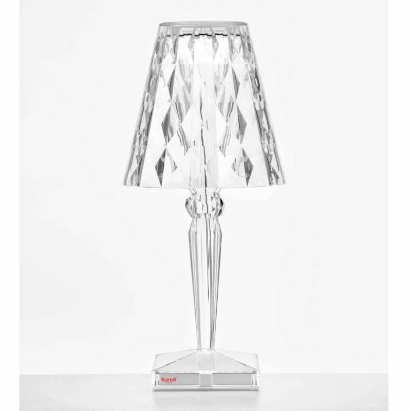 Big Battery LED Akku-Leuchte, Farbe transparent/glasklar von Kartell