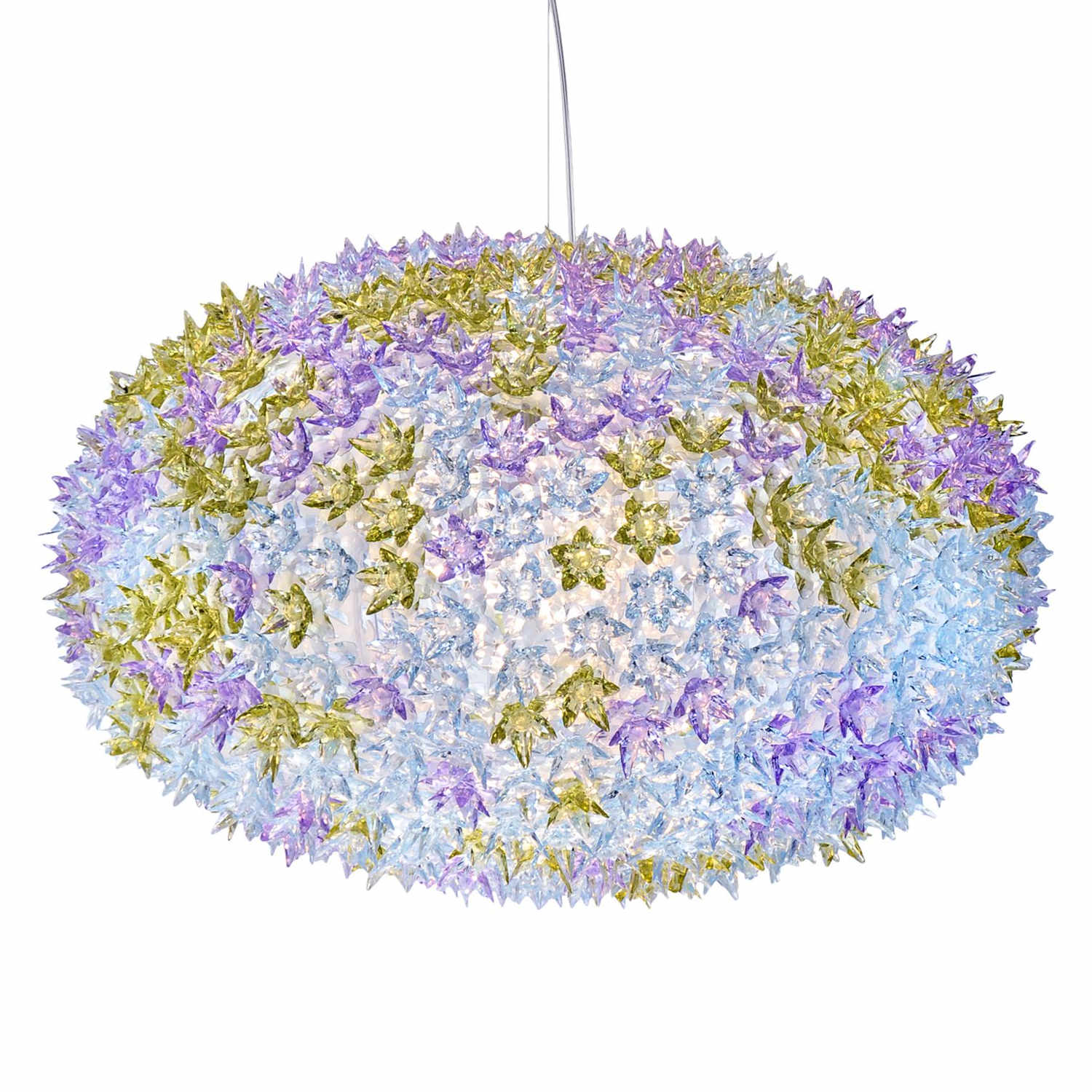 Bloom LED Pendelleuchte, Farbe transparent/lavendel, Durchmesser 80 cm von Kartell