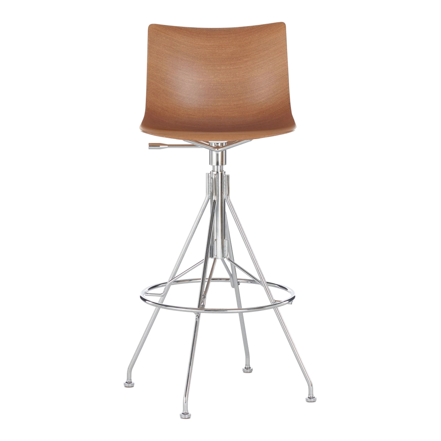 C.KOYA Barhocker , Ausführung Sitzschale / Untergestell sc - dunkles holz / chrom C.KOYA Barhocker , Ausführung Sitzschale / Untergestell sc - dunkles holz / chrom von Kartell