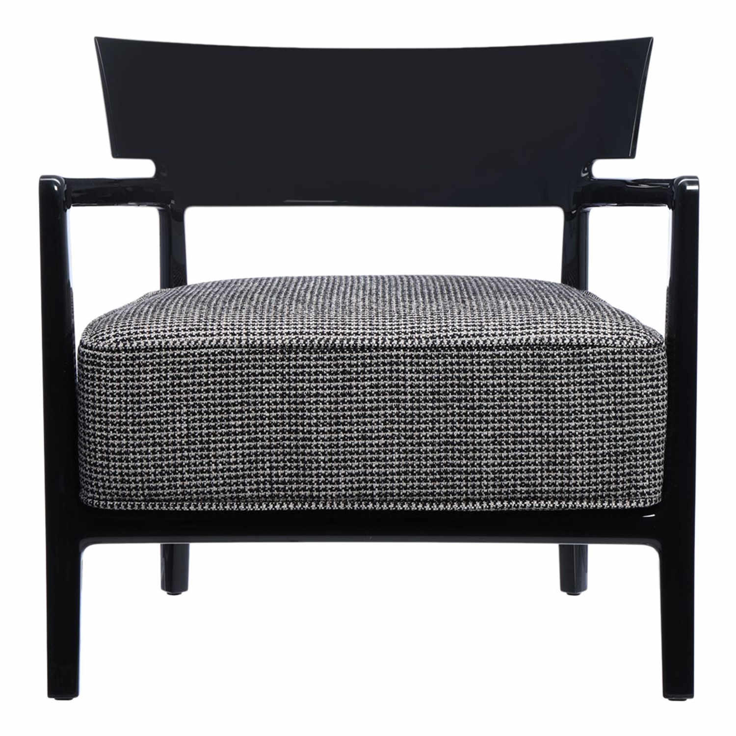 Cara Fancy Edition Sessel, Farbe schwarz/schwarz-beige von Kartell
