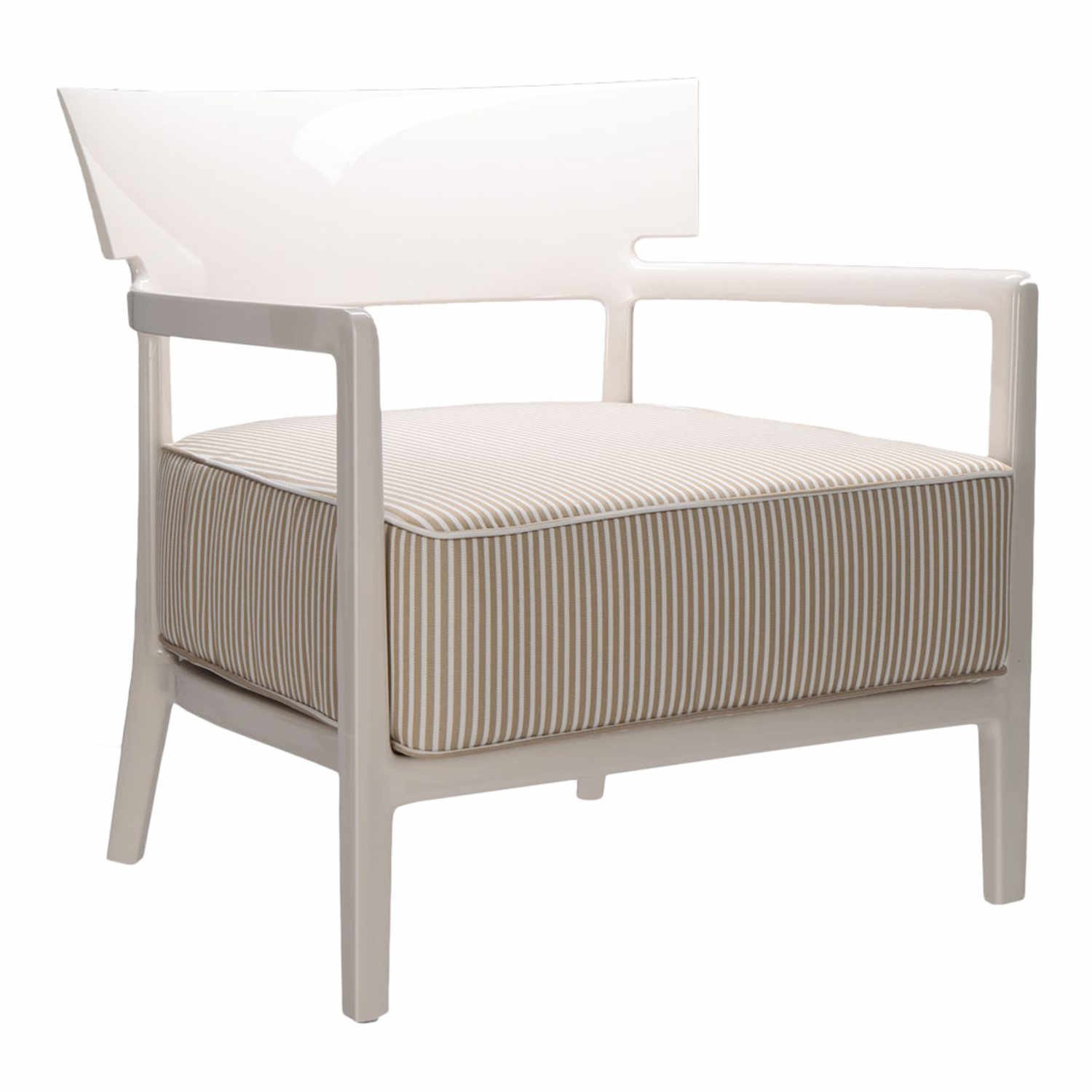 Cara Outdoor Sessel, Farbe ivory/beige von Kartell