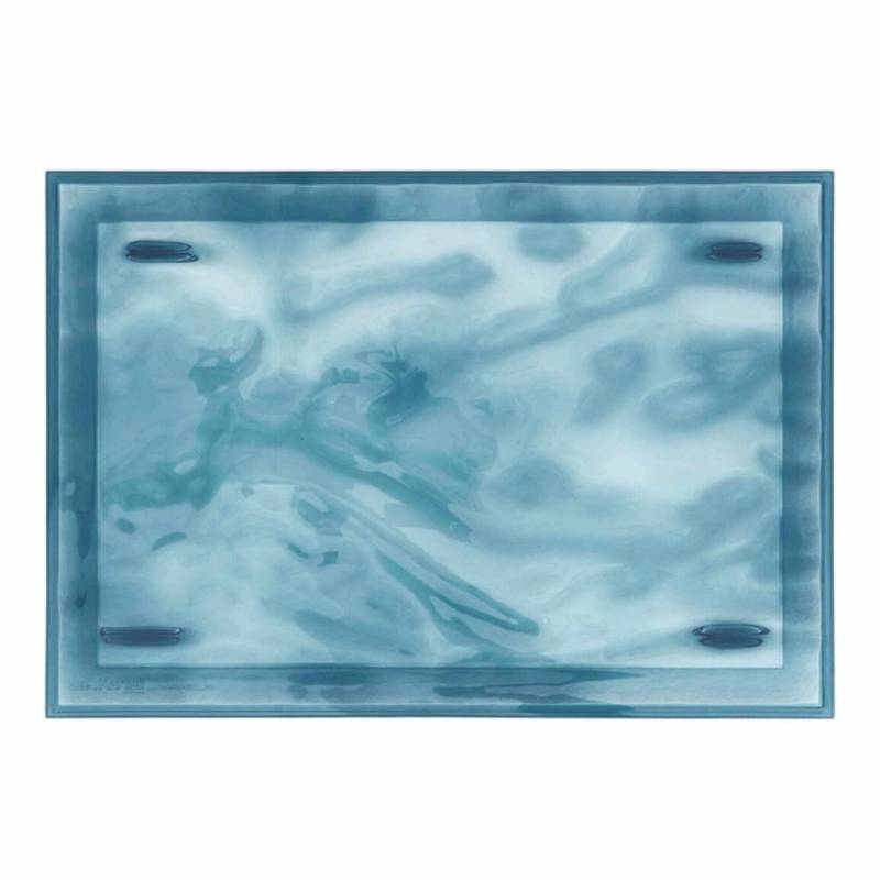 Dune Big Tablett, Farbe transparent/blau von Kartell