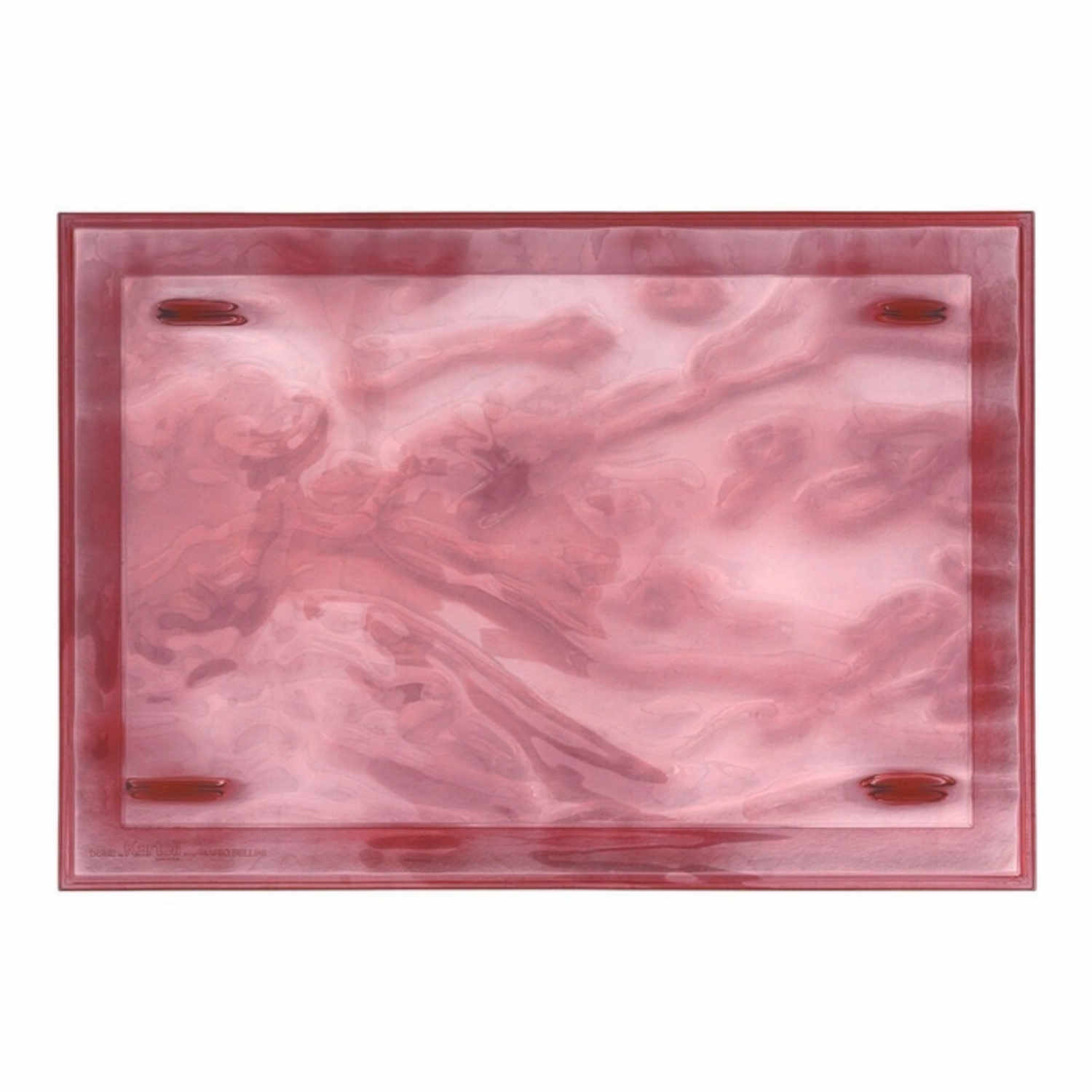 Dune Big Tablett, Farbe transparent/rosa von Kartell
