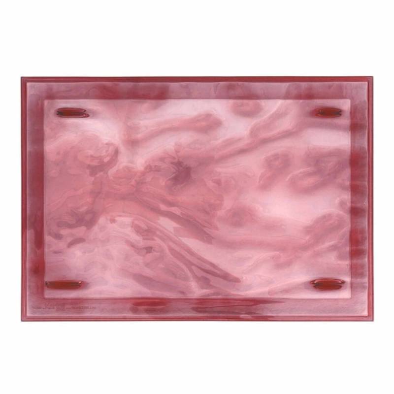 Dune Big Tablett, Farbe transparent/rosa von Kartell