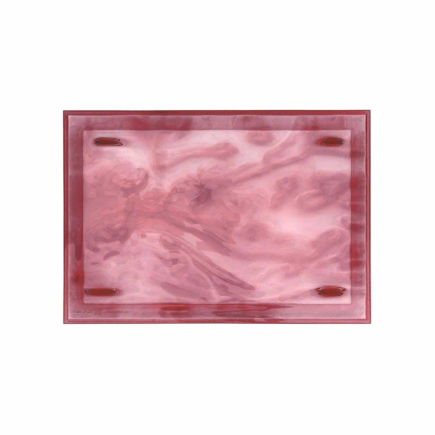 Dune Tablett, Farbe transparent/rosa Dune Tablett, Farbe transparent/rosa von Kartell
