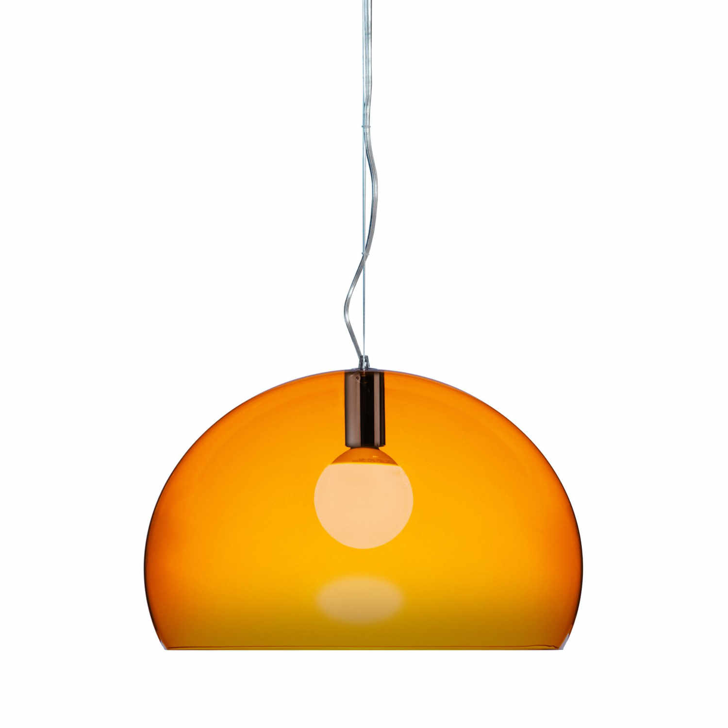 FL/Y Pendelleuchte, Farbe transparent/orangefarben k4 von Kartell