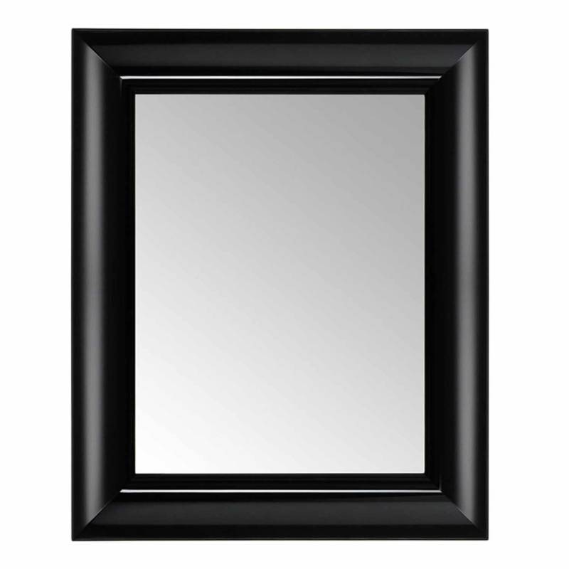 François Ghost Wandspiegel, Farbe undurchsichtig/schwarzglänzend, Grösse h. 79 x t. 5,7 x b. 65 cm von Kartell