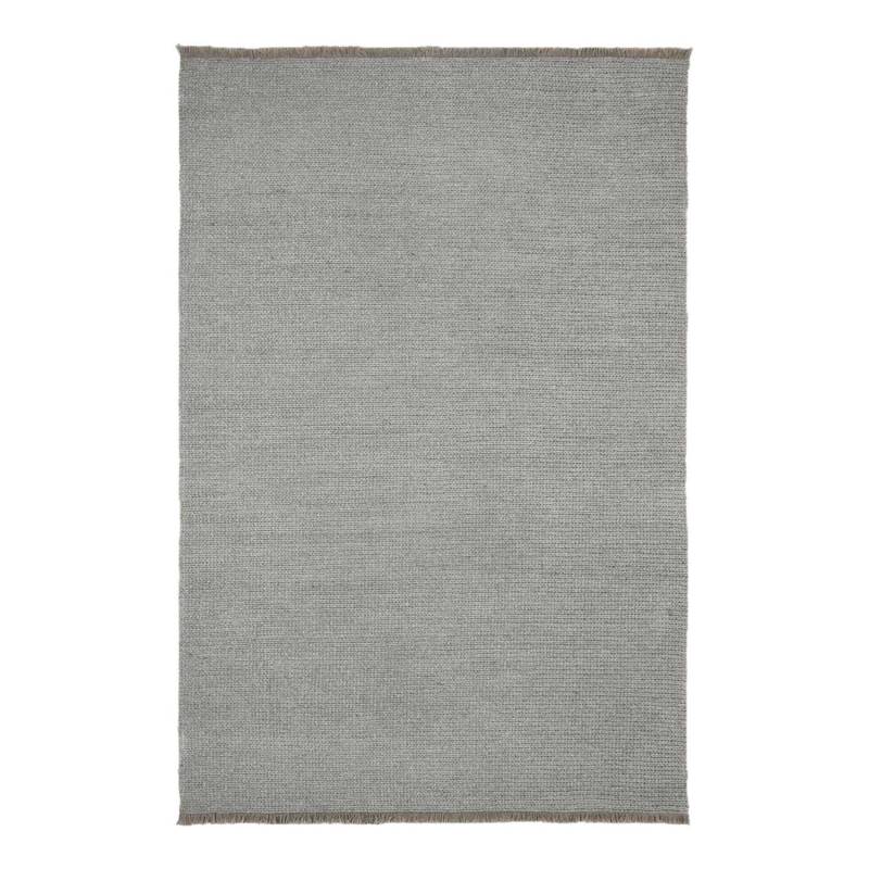 K-Lim rechteckig Teppich, Farbe f9/anthrazit mit mandelbraunen fransen, Grösse b. 240 x l. 360 cm von Kartell