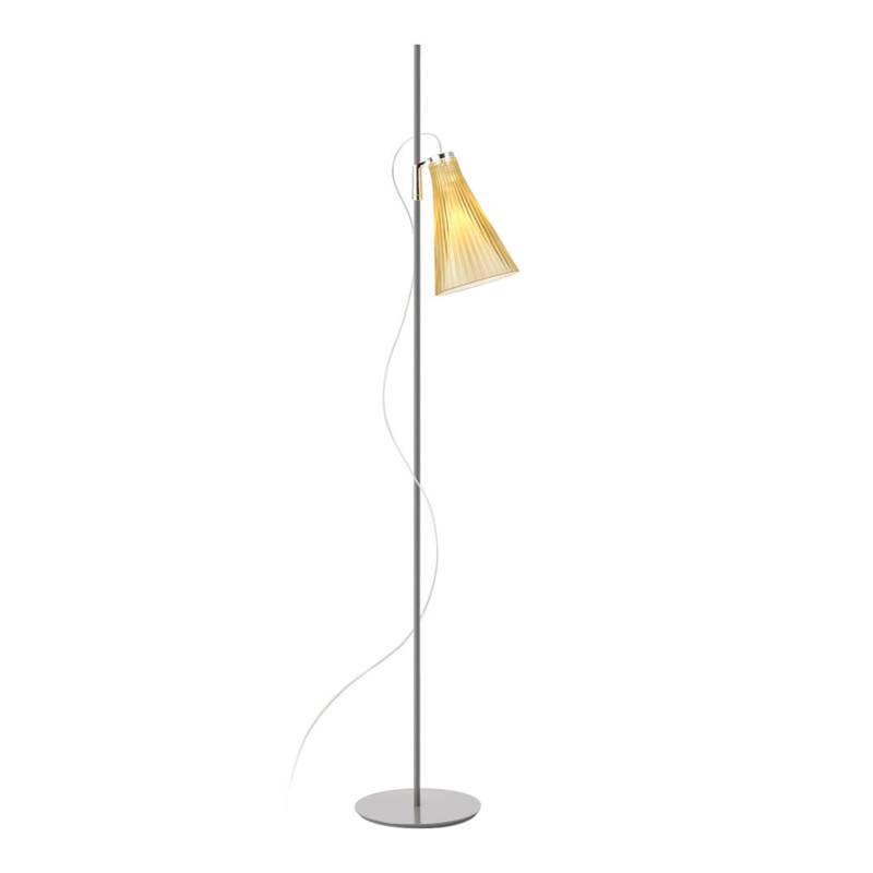 K-Lux Stehleuchte , Struktur grau g, Diffusor strohgelb p von Kartell