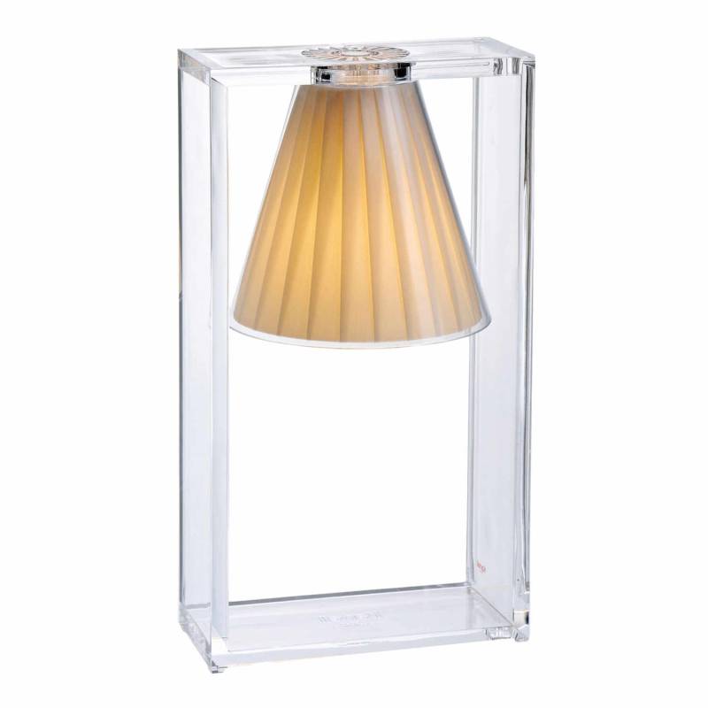 Light-Air LED Tischleuchte, Prägung ohne, Farbe transparent/beige von Kartell