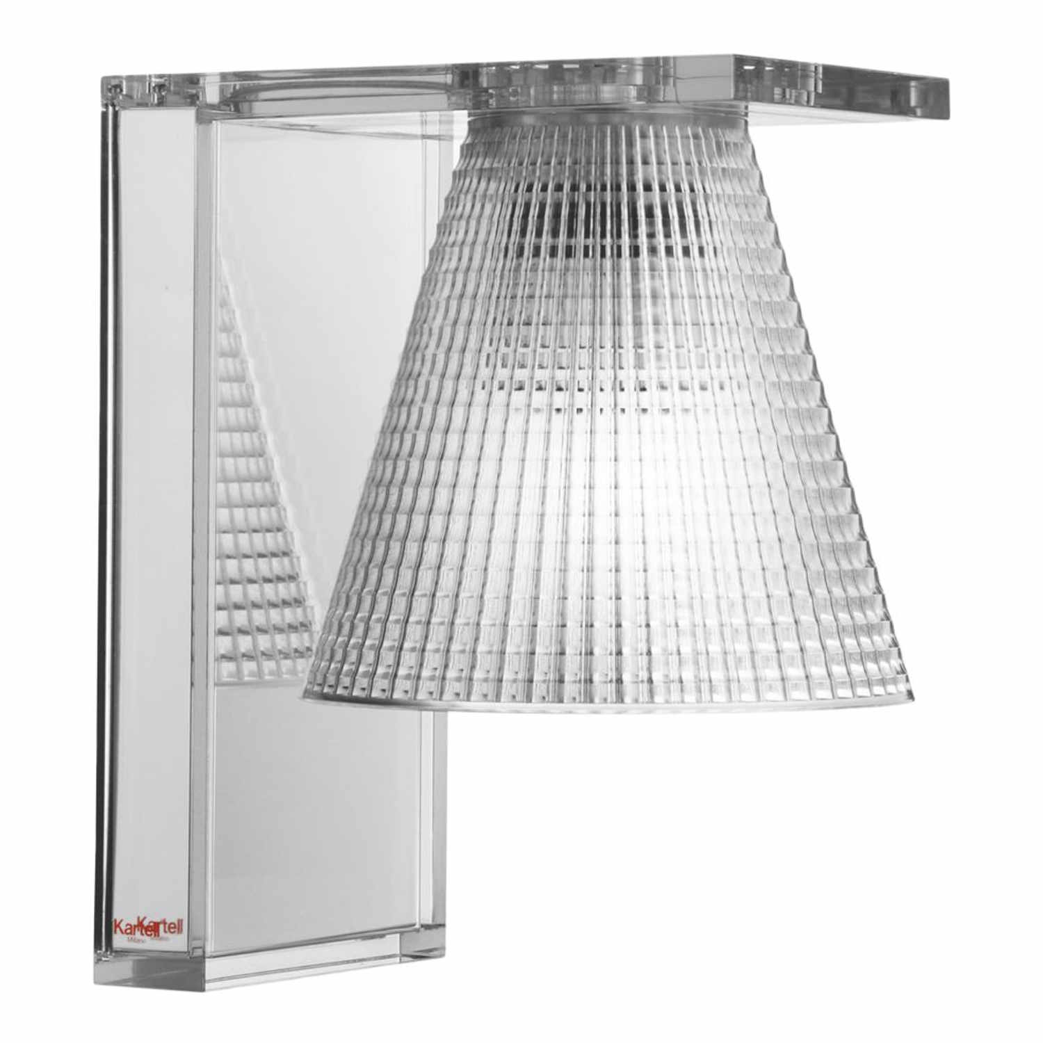 Light-Air LED Wandleuchte, Prägung mit, Farbe transparent/glasklar von Kartell