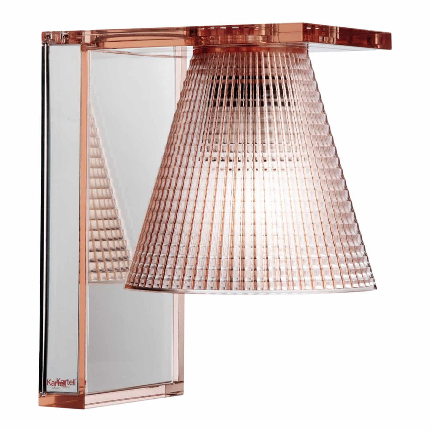 Light-Air LED Wandleuchte, Prägung mit, Farbe transparent/rosa von Kartell