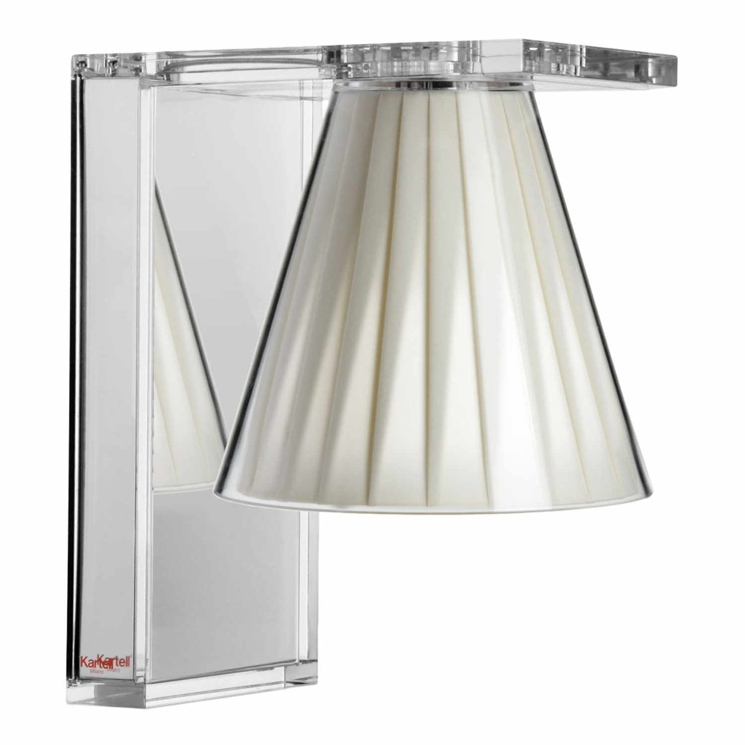 Light-Air LED Wandleuchte, Prägung ohne, Farbe transparent/beige von Kartell