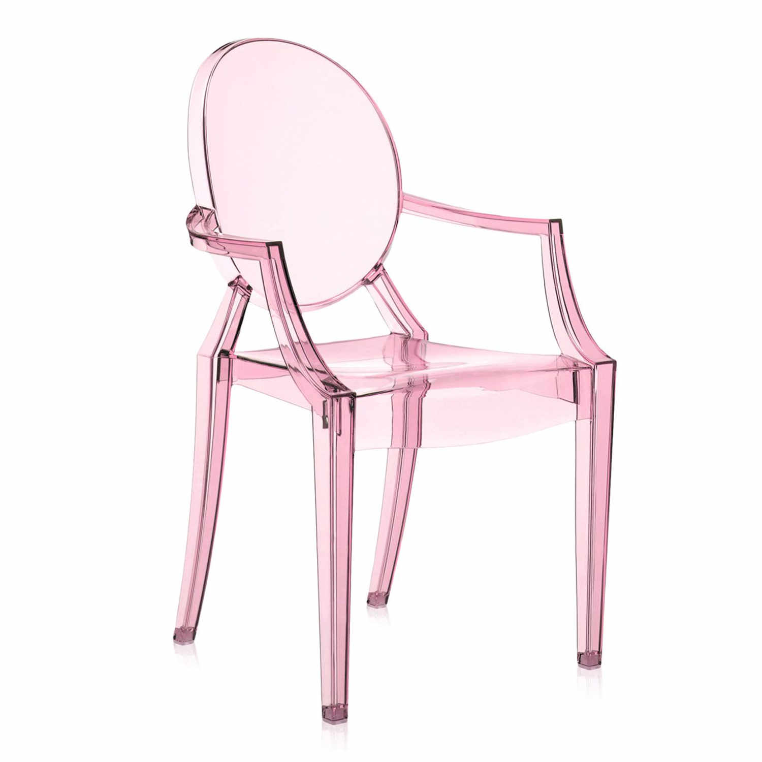 Lou Lou Ghost Kids Kinderstuhl, Farbe transparent/rosa von Kartell