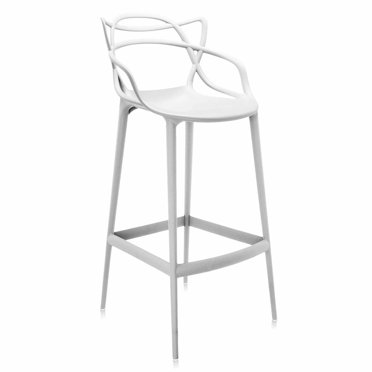 Masters Barhocker, Sitzhöhe h. 65 cm, Farbe (Master) weiss 03 von Kartell