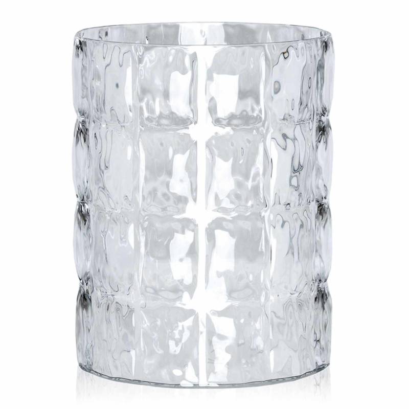 Matelassé Vase, Farbe transparent/glasklar von Kartell