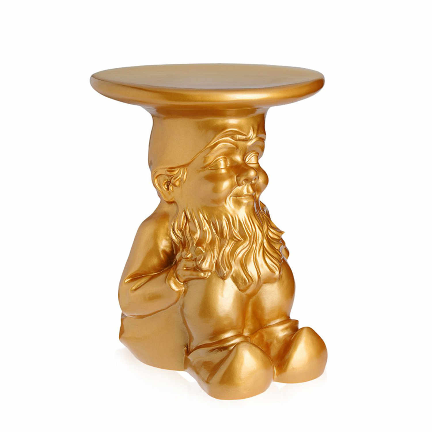 Napoleon Gnomes Beistelltisch/Hocker, Farbe gold von Kartell