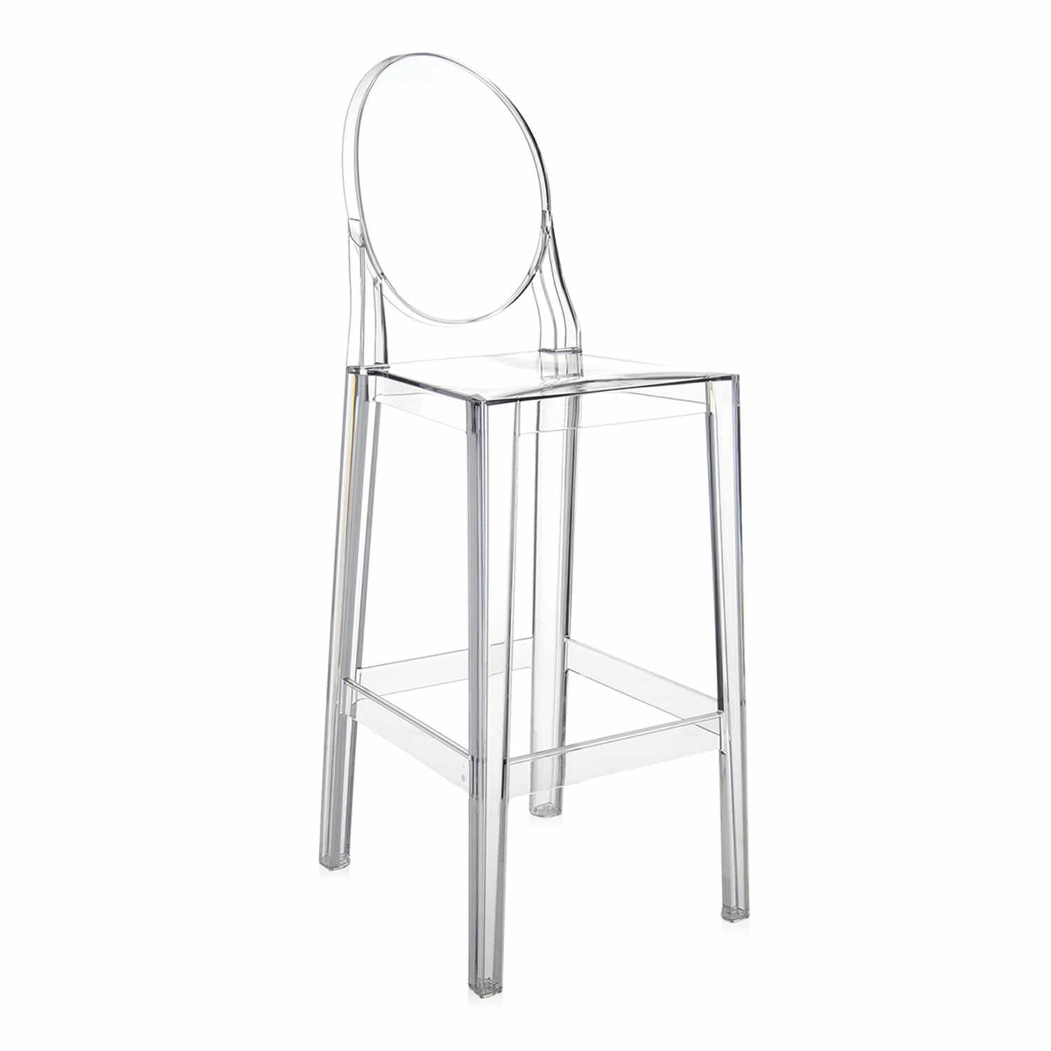 One More Barhocker, Höhe 104 cm, Farbe transparent/glasklar von Kartell