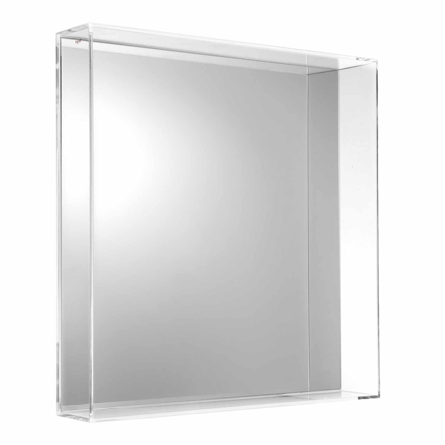 Only Me Wandspiegel, Farbe transparent/glasklar, Grösse h. 50 x t. 9 x b. 50 cm von Kartell