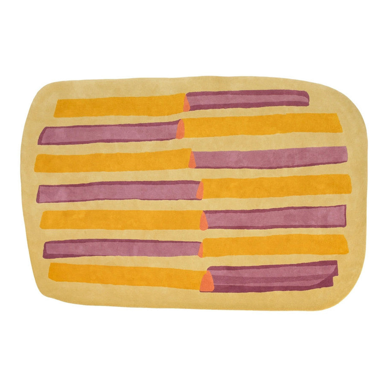 Parays big Teppich, Farbe p4/gelb-violett Parays big Teppich, Farbe p4/gelb-violett von Kartell