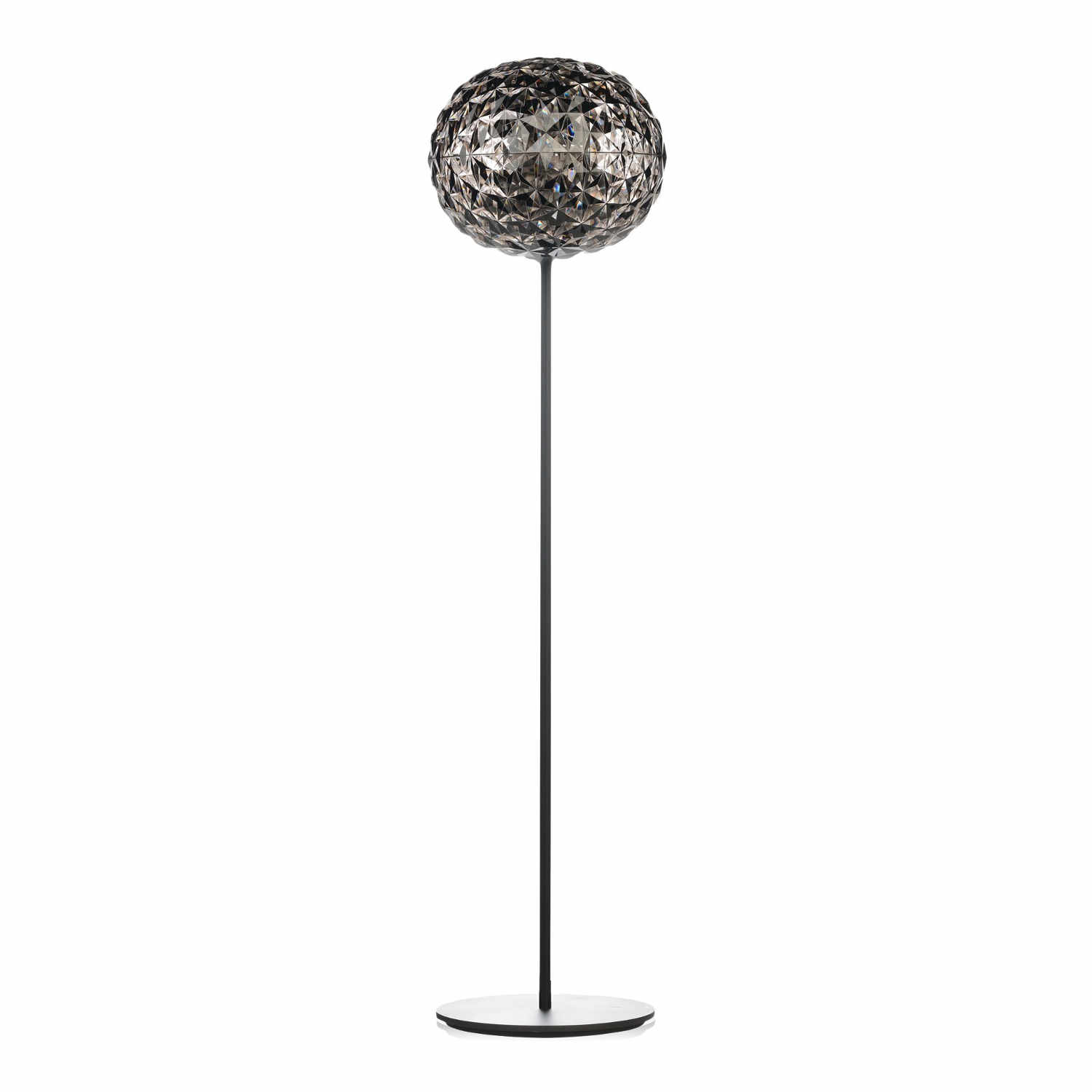 Planet LED Stehleuchte, Ausführung rauch / schwarz lackiert, Höhe 130 cm von Kartell